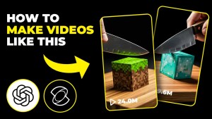 How to make Minecraft block slicing videos with AI tools like ChatGPT and Kling AI