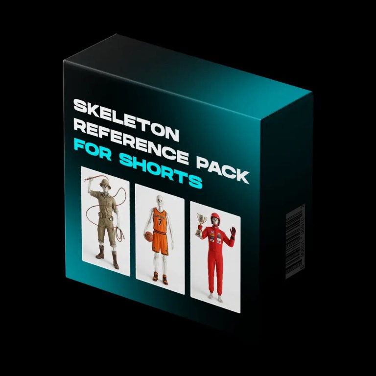 Skeleton Reference Mega Pack 100+ characters (2K Upscaled)