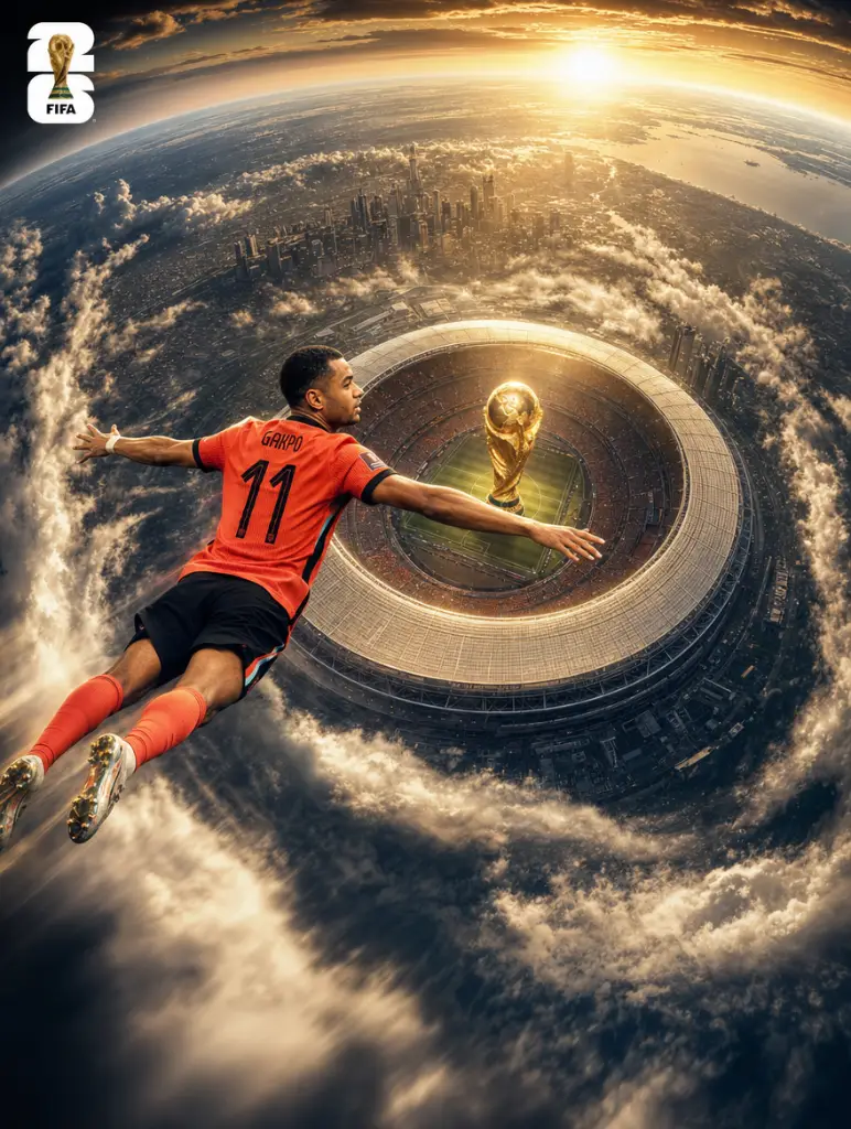 Epic Aerial Football Poster