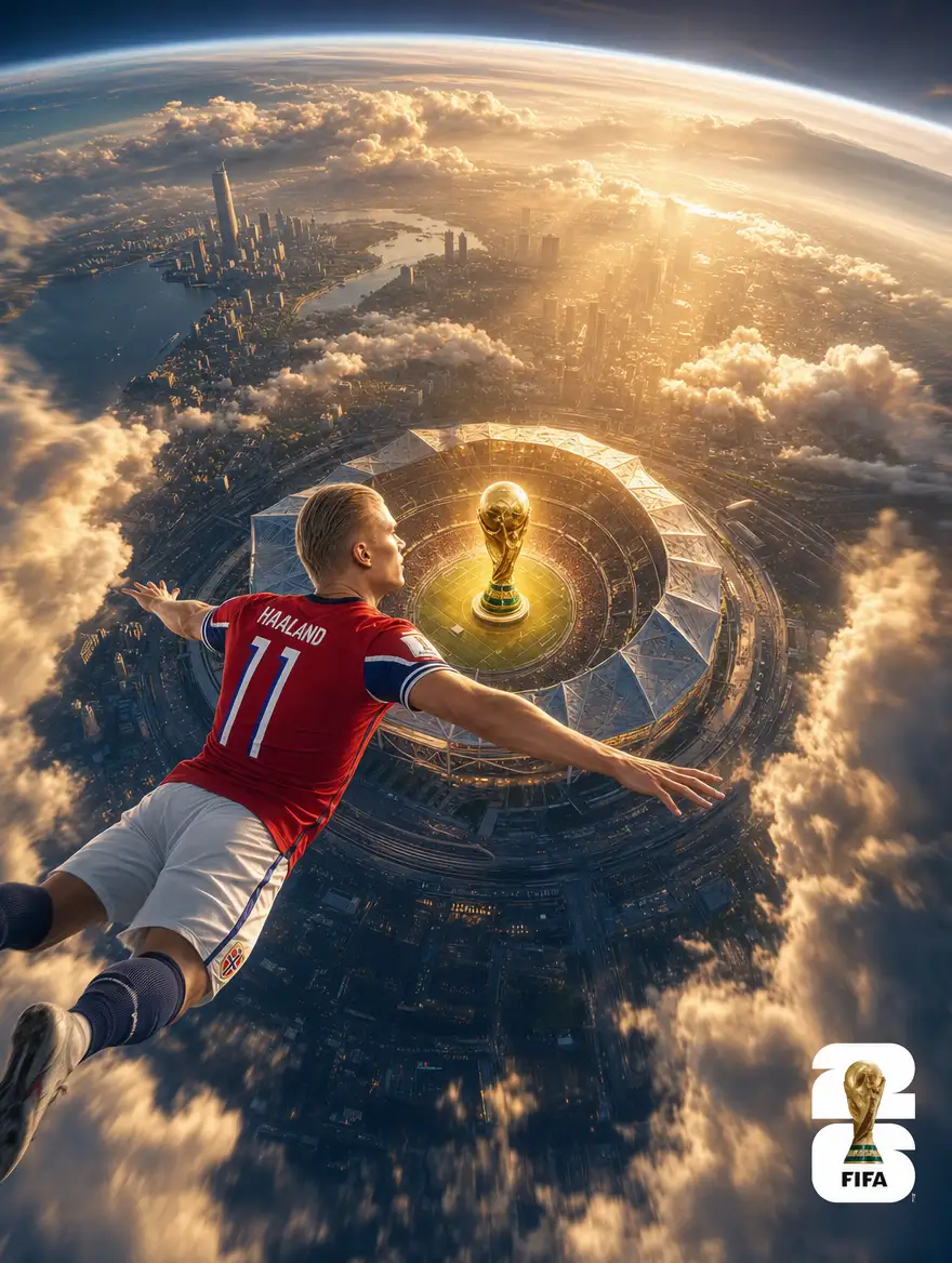 Epic Aerial Football Poster