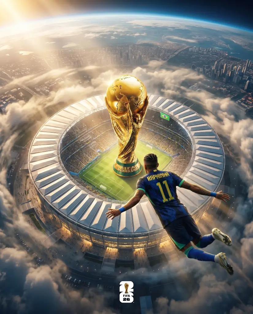 Epic Aerial Football Poster